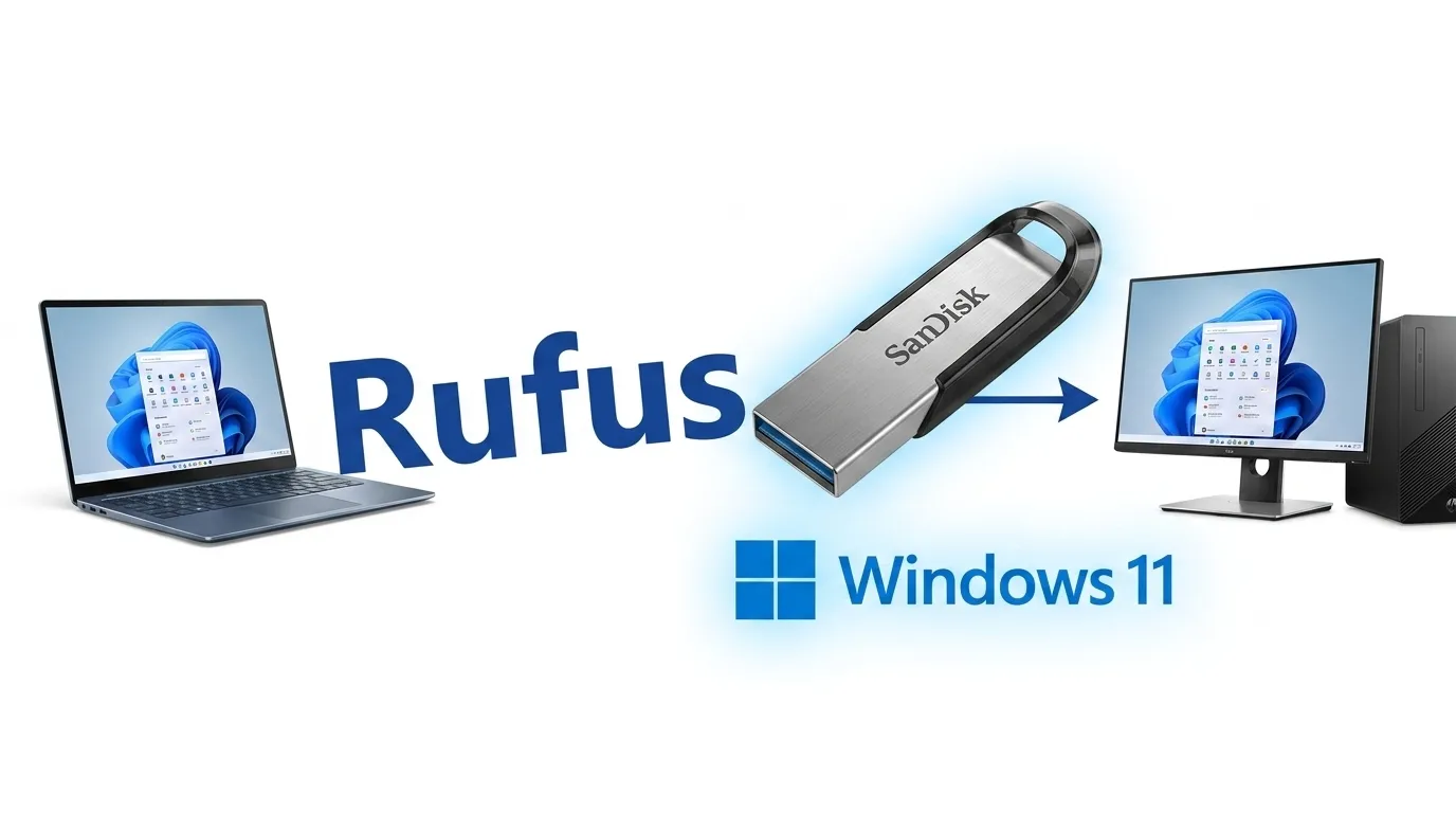 Windows telepítő pendrive létrehozása Rufus alkalmazással