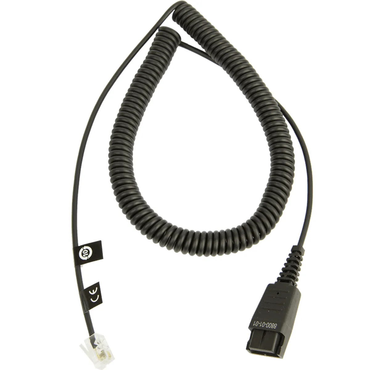Jabra 8800-01-01 QD-RJ10 kábel 0,5-2 m spirál fekete #1