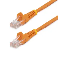 Startech.com 45PAT3MOR patch kábel 3m Cat5e UTP RJ-45 arany érintkezők narancssárga