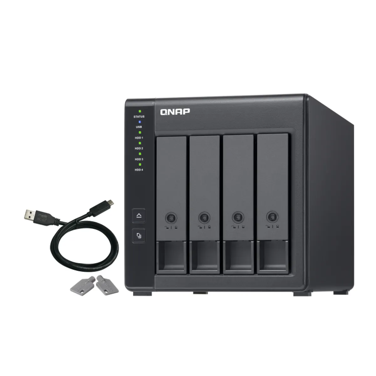 QNAP TR-004 bővítőegység 4 fiókos USB-C hardver RAID #1