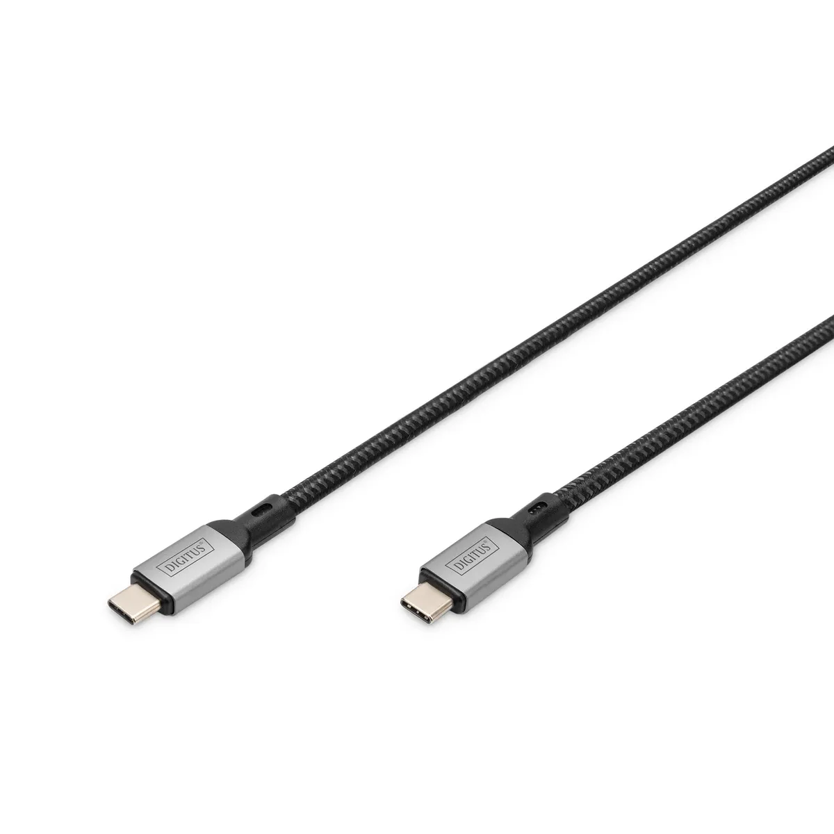 Assmann DB-300443-010-S usb4 gen 2x2 usb-c kábel 1 m arany érintkezők fekete mágneses árnyékolás #1