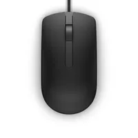 Dell 570-AAIR MS116 optikai egér USB A, 1000 DPI, kétkezes, 2 gomb, görgő, 1,8 m kábel, fekete
