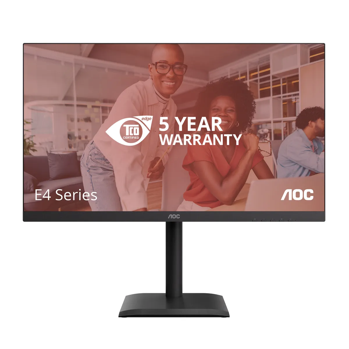 AOC U27E4CV 27" IPS 4K LED 3840x2160 HDMI DP USB 3.2 Gen1 VESA magasságállítás beépített hangszóró fekete #1