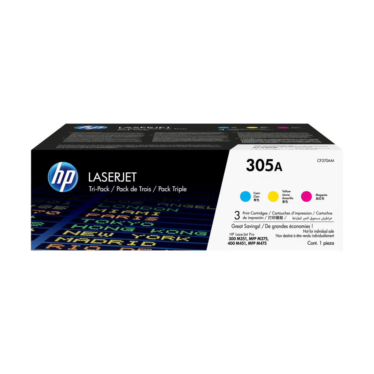 HP Inc. CF370AM tonerkazetta tri-pack cián magenta sárga #1