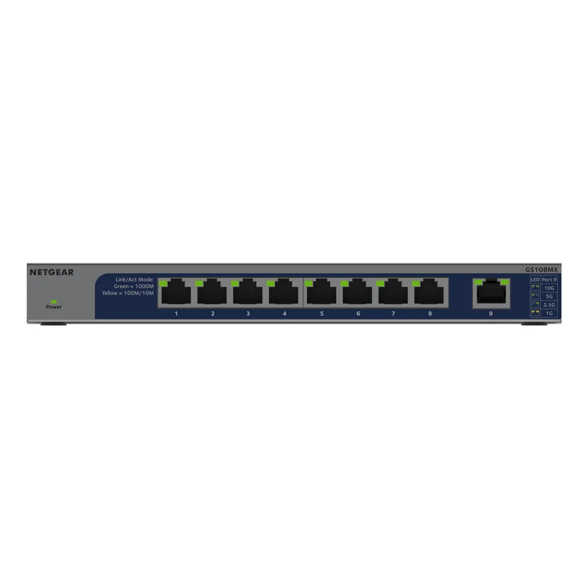 Netgear GS108MX-100EUS GS108MX 8 darab 1 Gbps port, unmanaged, 2x 10G-Multi-Gig uplink #1