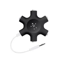 Belkin F8Z274BT RockStar 5-jack 3,5 mm audio elosztó, 1x 3,5 mm bemenet, 5x 3,5 mm kimenet