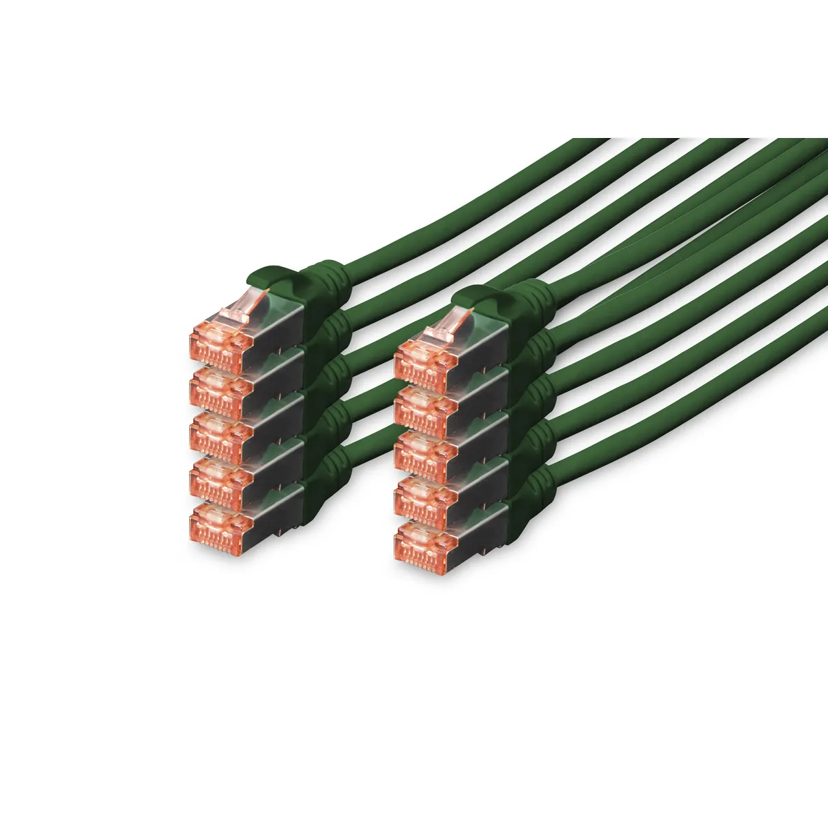 Assmann DK-1644-050-G-10 patch kábel cat6 s-ftp 5 m RJ-45-RJ-45 zöld #1