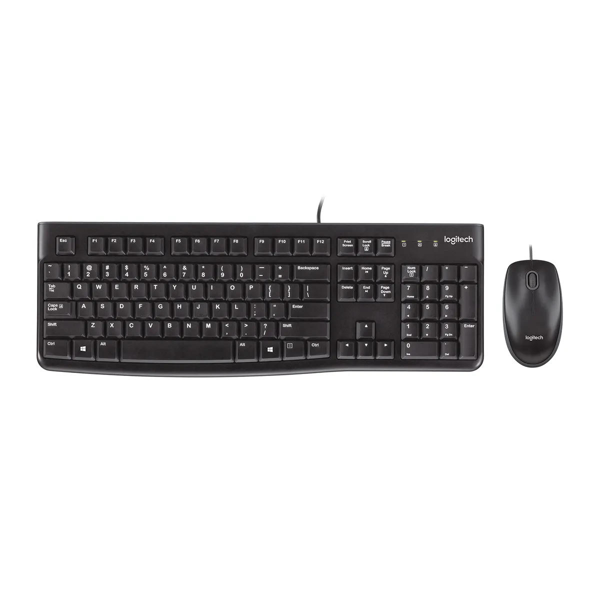 Logitech 920-002542 MK120 USB billentyűzet és egér cseppálló 1000 dpi optikai mozgáskövetés teljes méretű számbillentyűzet 8 fokos állítható lábak #1