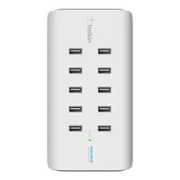 Belkin B2B139VF RockStar 10-Port USB Charging Station 120W 2.4A portonként fehér