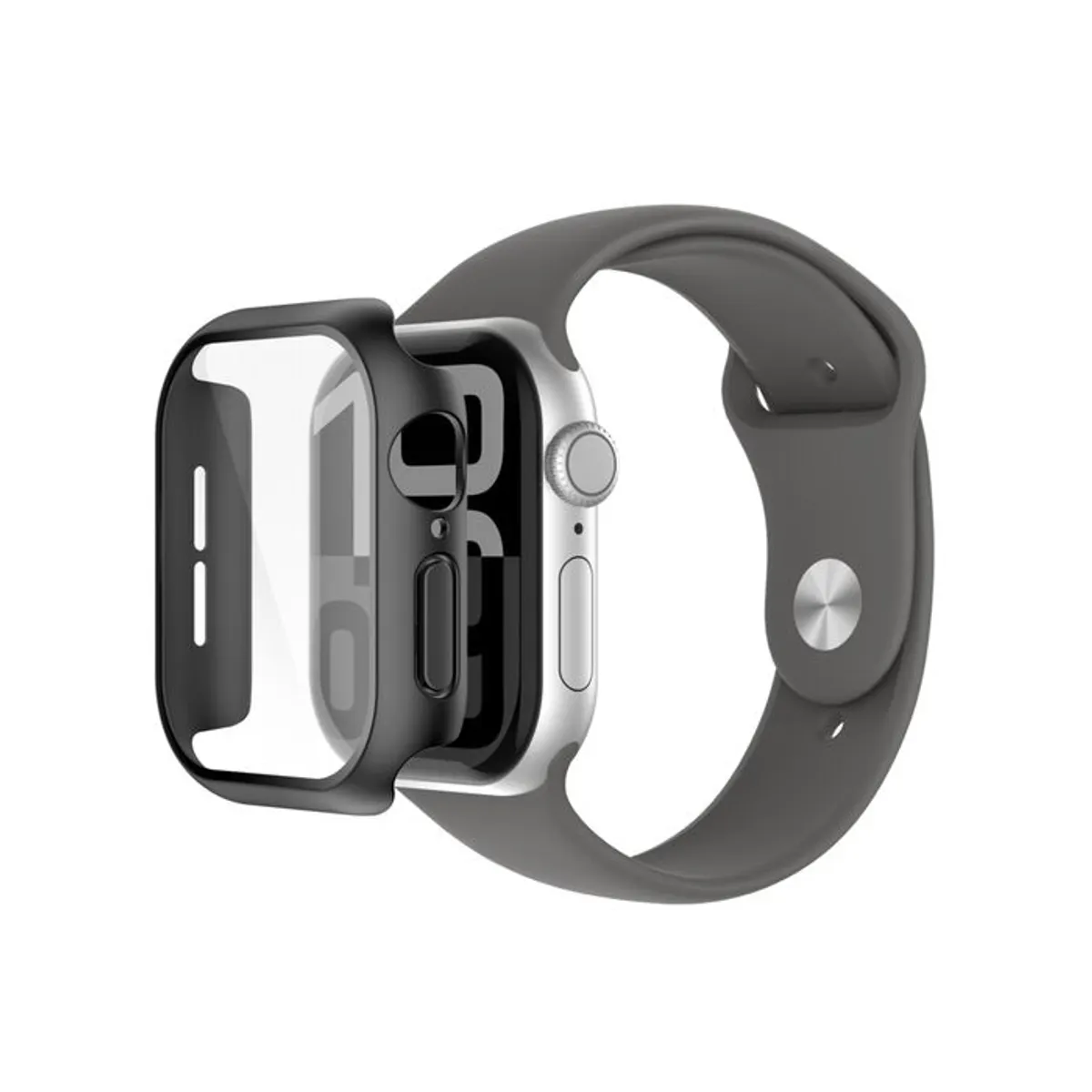 Belkin OWA002HQBK ScreenForce TemperedCurve 2-in-1 kijelzővédő és bumper kompatibilis: Apple Watch Series 10 #1