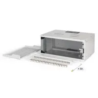 Assmann DN-49200-SET falra szerelhető állvány 4U IP20 biztonsági kulcs kábelvezetés számítógépkeret sínek