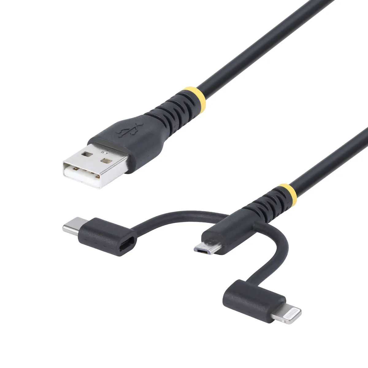 Startech.com RLTCUB1MBK USB A és Micro-USB B töltő- és adatkábel 1 m USB 2.0 nikkel bevonatú érintkezők fekete #1