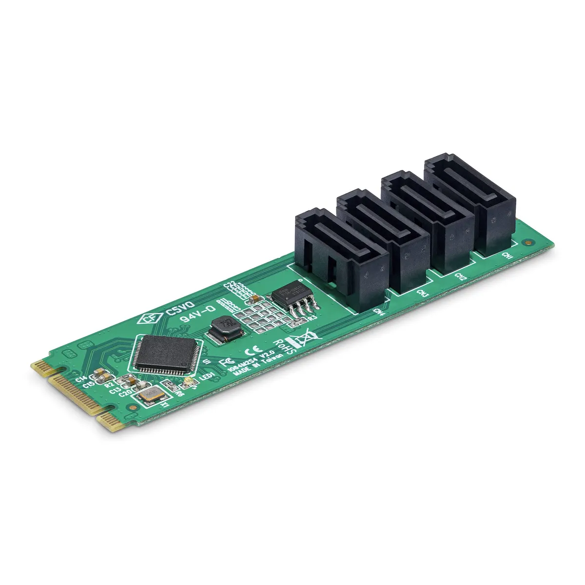 Startech.com 4P-SATA-M2-ADAPTER 4-portos m.2-sata adapter pcie 3.0 asm1064 #1