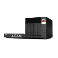 QNAP TS-473A-SW5T TS-473A 4-bay NAS AMD Ryzen Embedded V1500B 2,2 GHz 8 GB DDR4 2,5GbE QSW-1105-5T