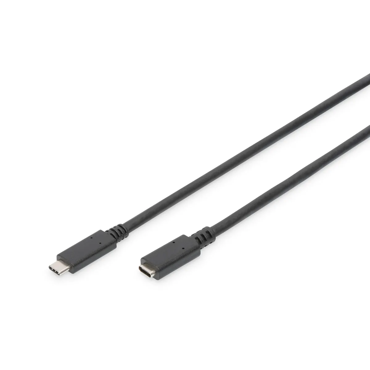Assmann AK-300210-015-S USB Type-C hosszabbító kábel 1,5 m USB-C-USB-C USB 2.0 0,48 Gbit/s nikkelezett érintkezők fekete #1