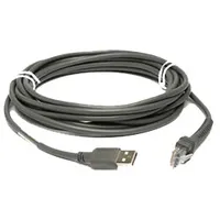 Zebra CBA-U10-S15ZAR USB adatkábel Series A 4,5 m USB A szürke