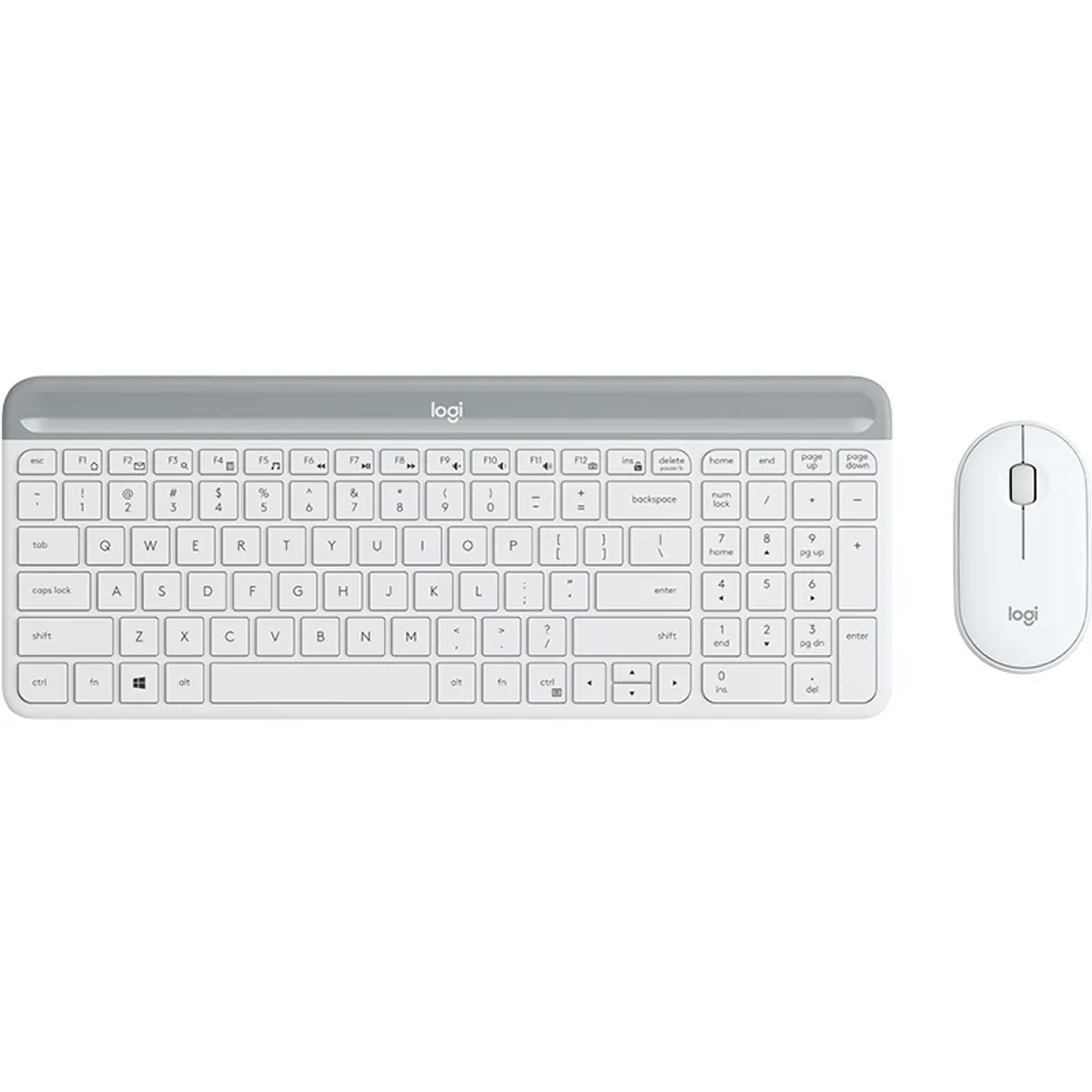Logitech 920-009201 MK470 Slim Wireless Combo fehér vezeték nélküli 2.4 GHz QWERTY egérrel #1