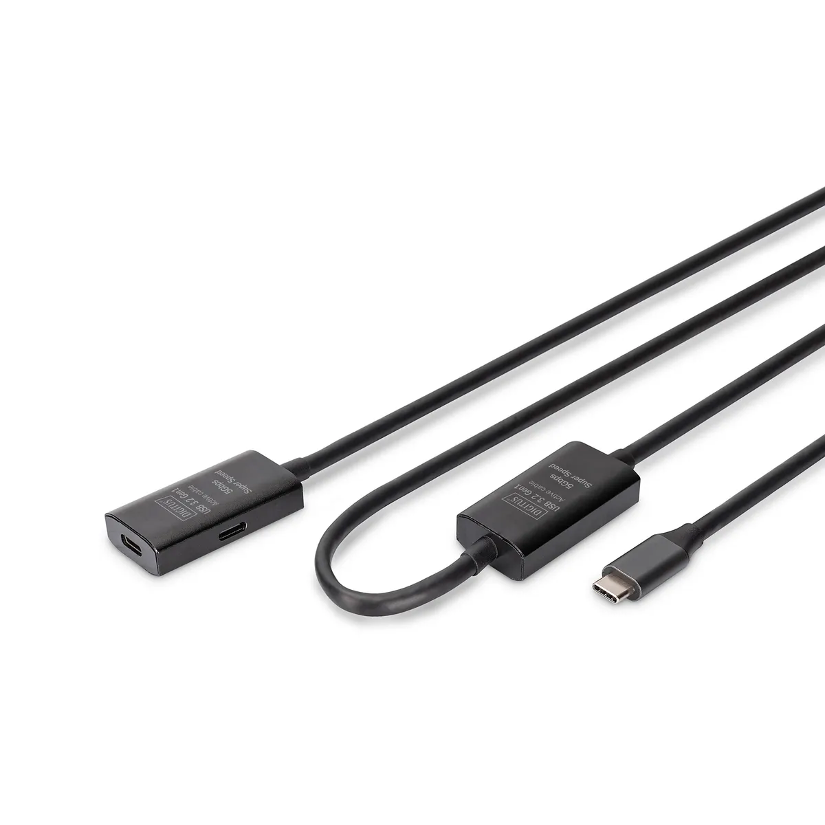 Assmann DA-73109 USB-C-USB-C 5G ext kábel 10 m USB 3.2 Gen 1 5 Gbit s fekete mágneses árnyékolás #1