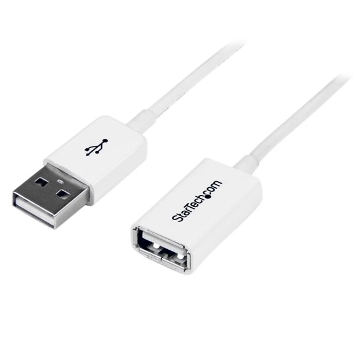 Startech.com USBEXTPAA1MW USB hosszabbító kábel USB-A–USB-A USB 2.0 1 m nikkel bevonatú érintkezők Fehér #1