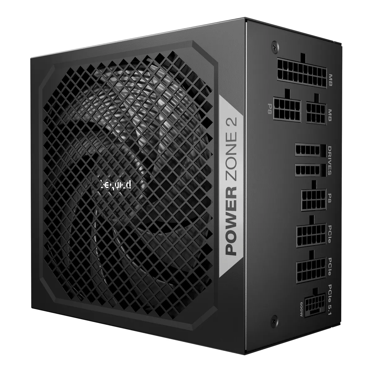 Be Quiet! BP008EU Power zone 2 1000W 80 PLUS Platinum ATX3.1 Moduláris félpasszív 14 cm ventilátor fekete PCIe 5.1 #1
