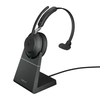 Jabra 26599-899-989 Evolve2 65 USB-A MS Teams mono fejhallgató töltőállvánnyal