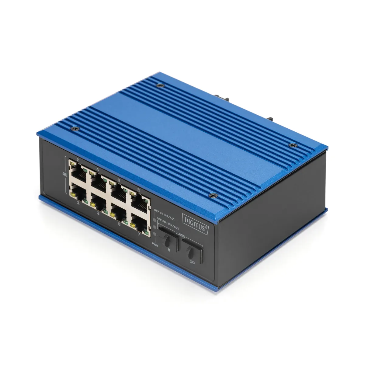 Assmann DN-651151 INDUSTRIE 8-2-portos PoE kapcsoló 8 RJ-45 2 SFP IEEE 802.3af nem menedzselt #1
