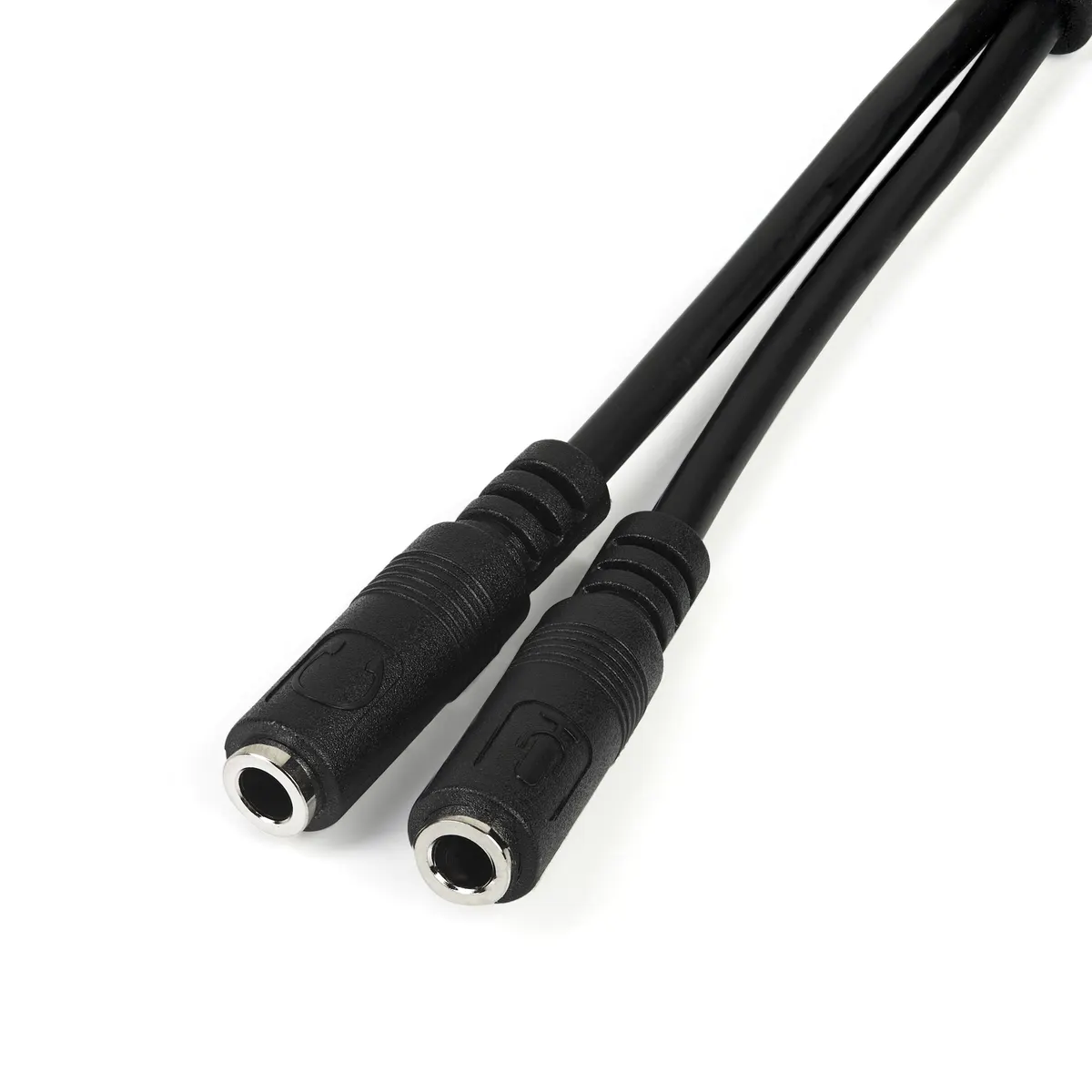 Startech.com MUYHSMFF fejhallgató adapter 3,5 mm bemenet 2x 3,5 mm kimenet 0,2 m fekete #1