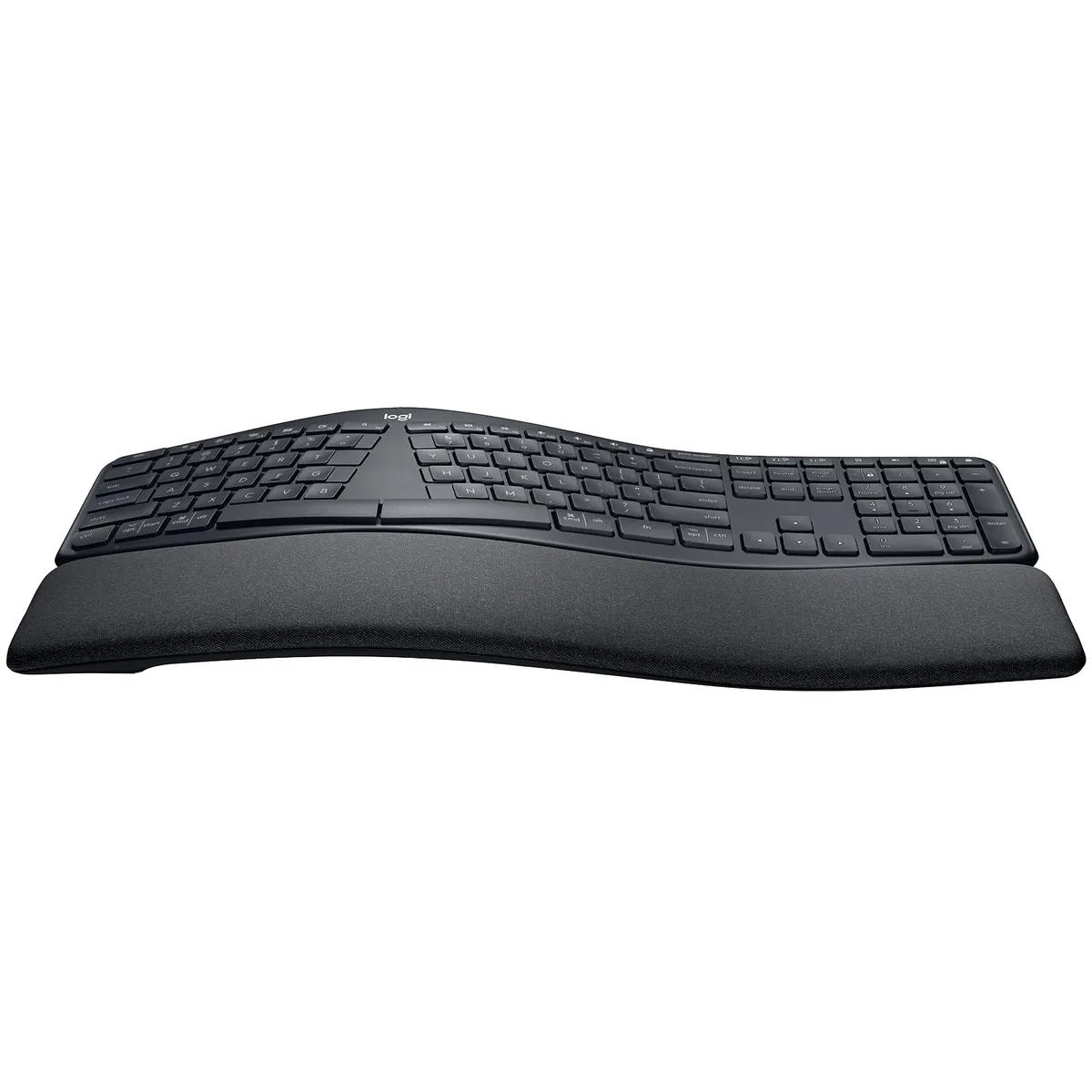 Logitech 920-009874 ERGO K860 osztott hajlított, RF-Bluetooth, félmechanikus, QWERTZ, csuklótámasz, grafit, irodai #1