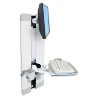 Ergotron 60-609-216 StyleView vertical lift 15 kg 24" fehér VESA 75x75-100x100 tilt -10 - 10 fok