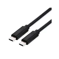 Roline 11.02.9091 USB-C–USB-C kábel USB4 Gen 2x2 arany érintkezők fekete 0,5 m #1