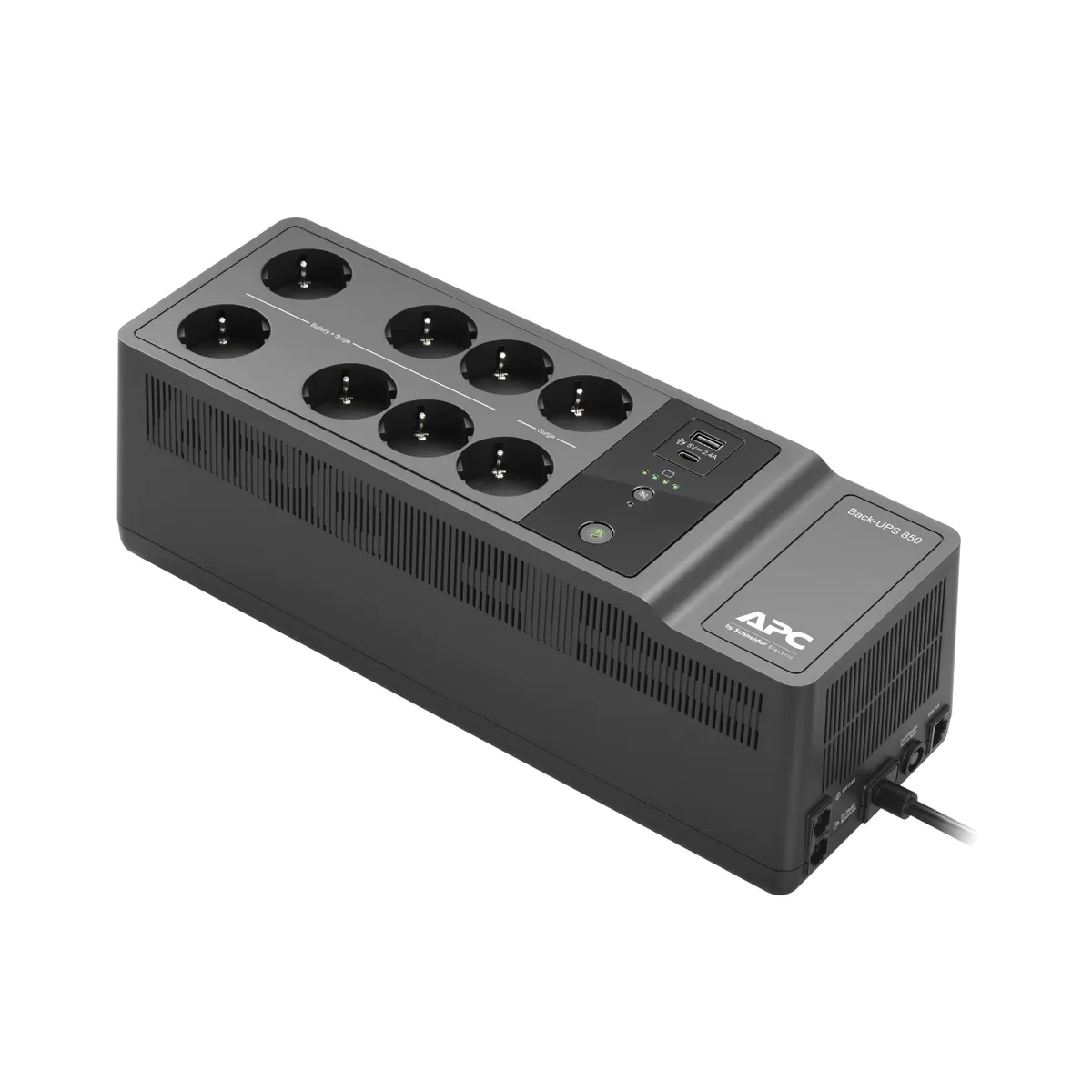APC BE850G2-GR Back-UPS ES 850VA 520W 8 kimenet USB-C USB-A töltőportok #1