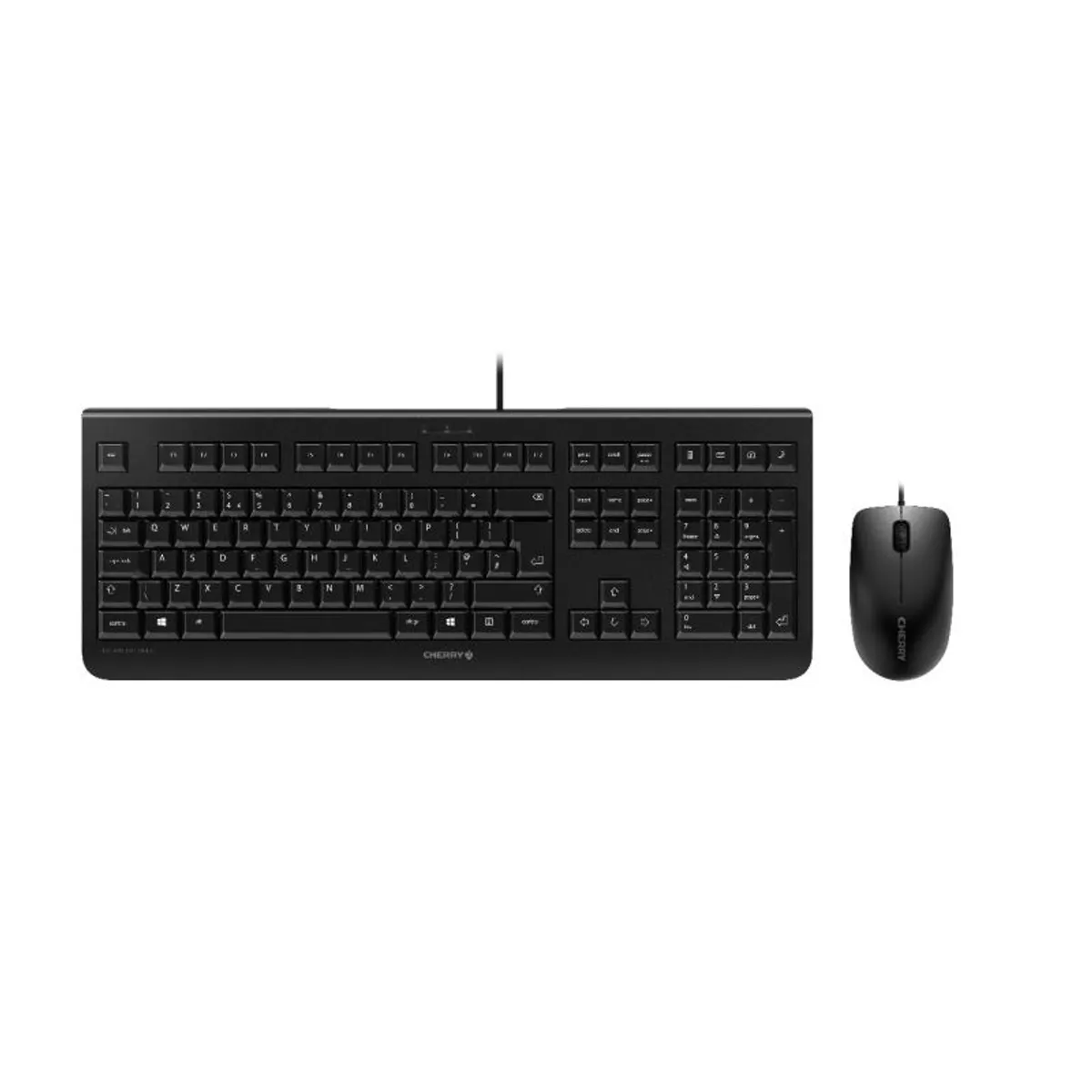Cherry JD-0800CS-2 DC 2000 billentyűzet és egér, teljes méretű, vezetékes usb, membrános kapcsoló, qwertz, 1,8 m, fekete #1