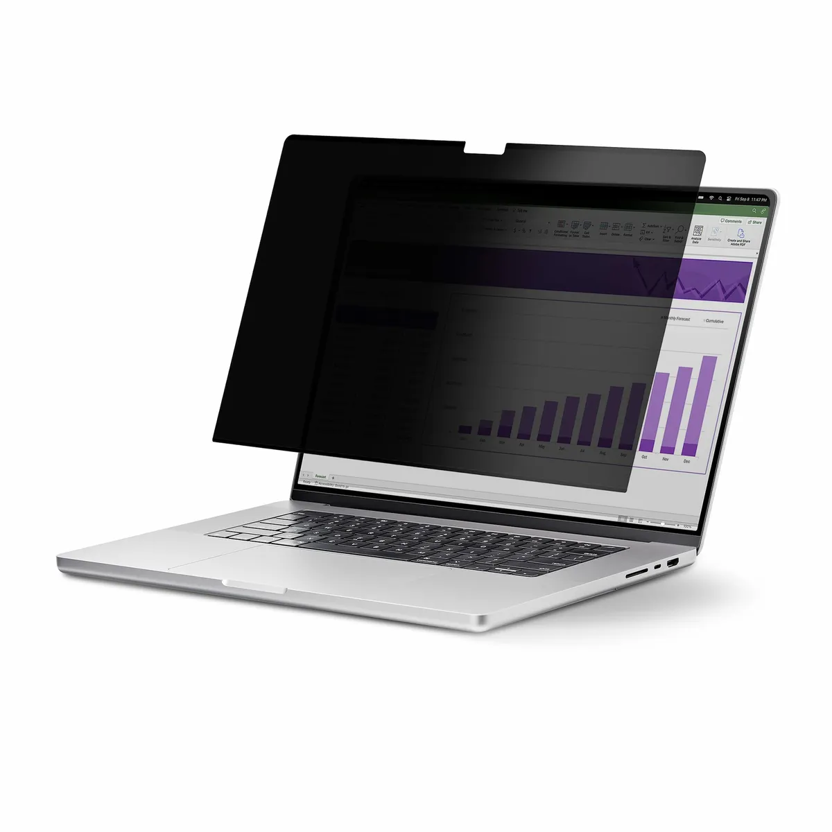 Startech.com 141T6-PRIVACY-SCREEN keret nélküli betekintésvédő fólia 14.1" fényáteresztés 60 százalék 30 fokos betekintési szög #1