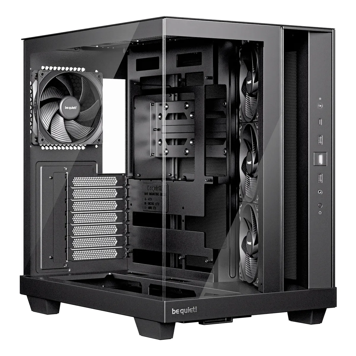 Be quiet! BGW83 Light Base 500 ATX fekete 4x PWM ventilátor #1