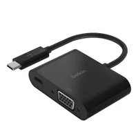 Belkin AVC001BTBK USB-C VGA és töltő adapter 60W PD 1920x1200