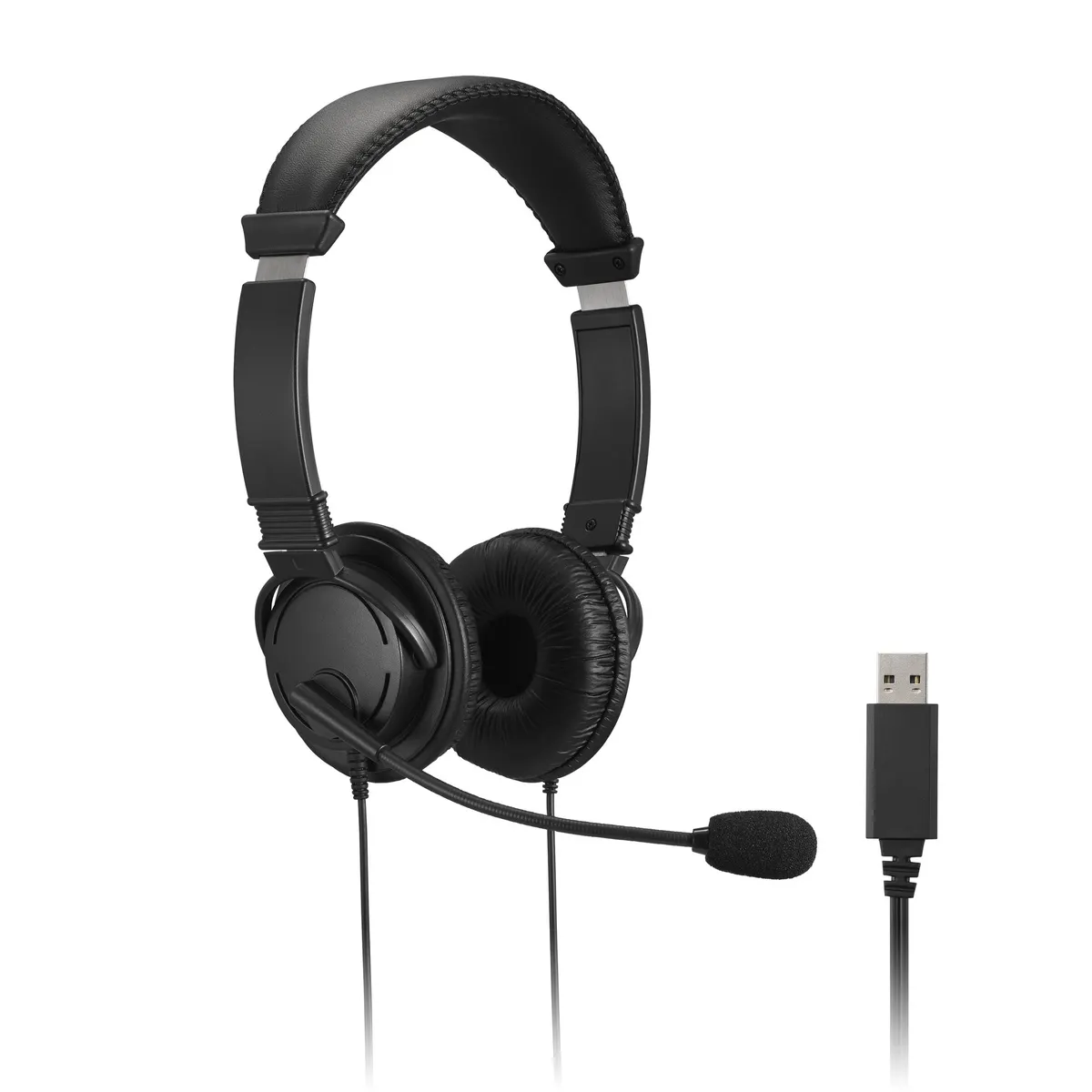 Kensington K33065WW usb hi-fi fejhallgató mikrofonnal és hangerőszabályzóval 2 m usb-kábel #1