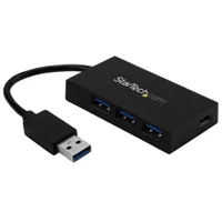 Startech.com HB30A3A1CFB 4 portos USB 3.0 hub fekete USB-A és USB-C