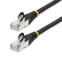Startech.com NLBK-10M-CAT6A-PATCH NLBK 10 m Cat6A S-FTP RJ-45 RJ-45 10 Gbps LSZH Fekete
