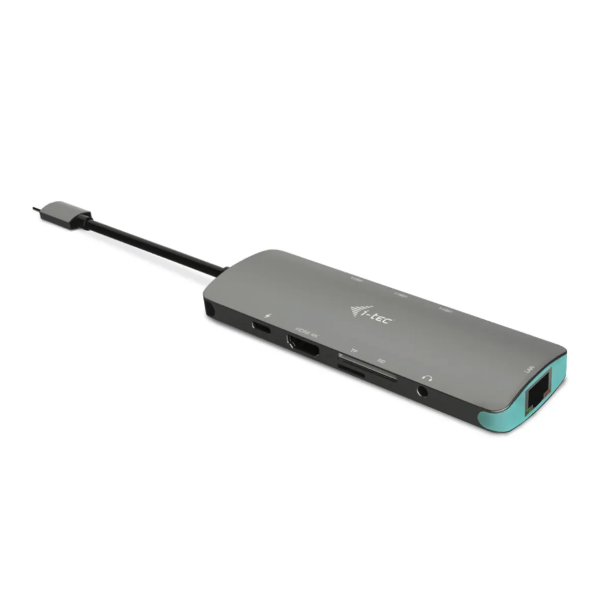 I-tec C31NANODOCKLANPD Fém Nano dokkolóállomás USB-C 4K HDMI PD 100 W LAN 1G USB 3.2 Gen 1 MicroSD SD Android #1