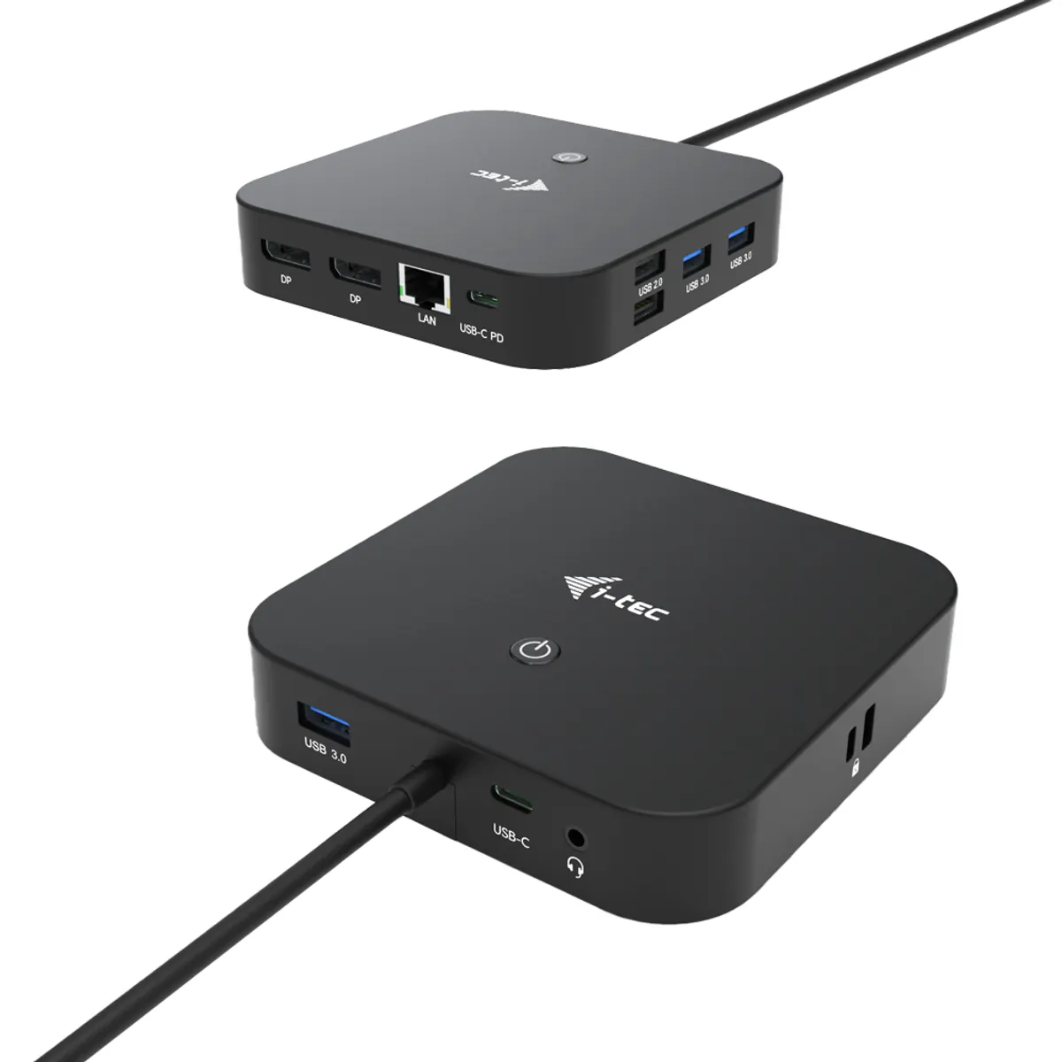 I-tec C31DUALDPDOCKPD USB-C két kijelzős dokkolóállomás PD100W Gigabit Ethernet USB 3.2 Gen 1 Type-C Kensington zár 1 m kábel Android támogatott #1