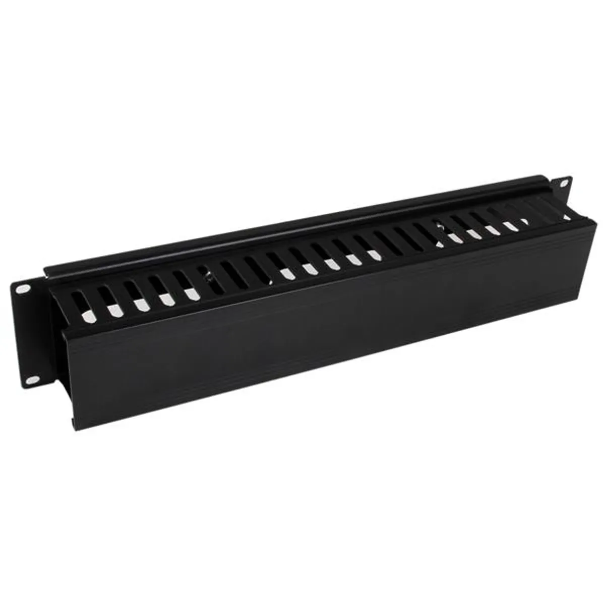 Startech.com CMDUCT2U 2U kábelkezelő panel műanyag acél fekete #1