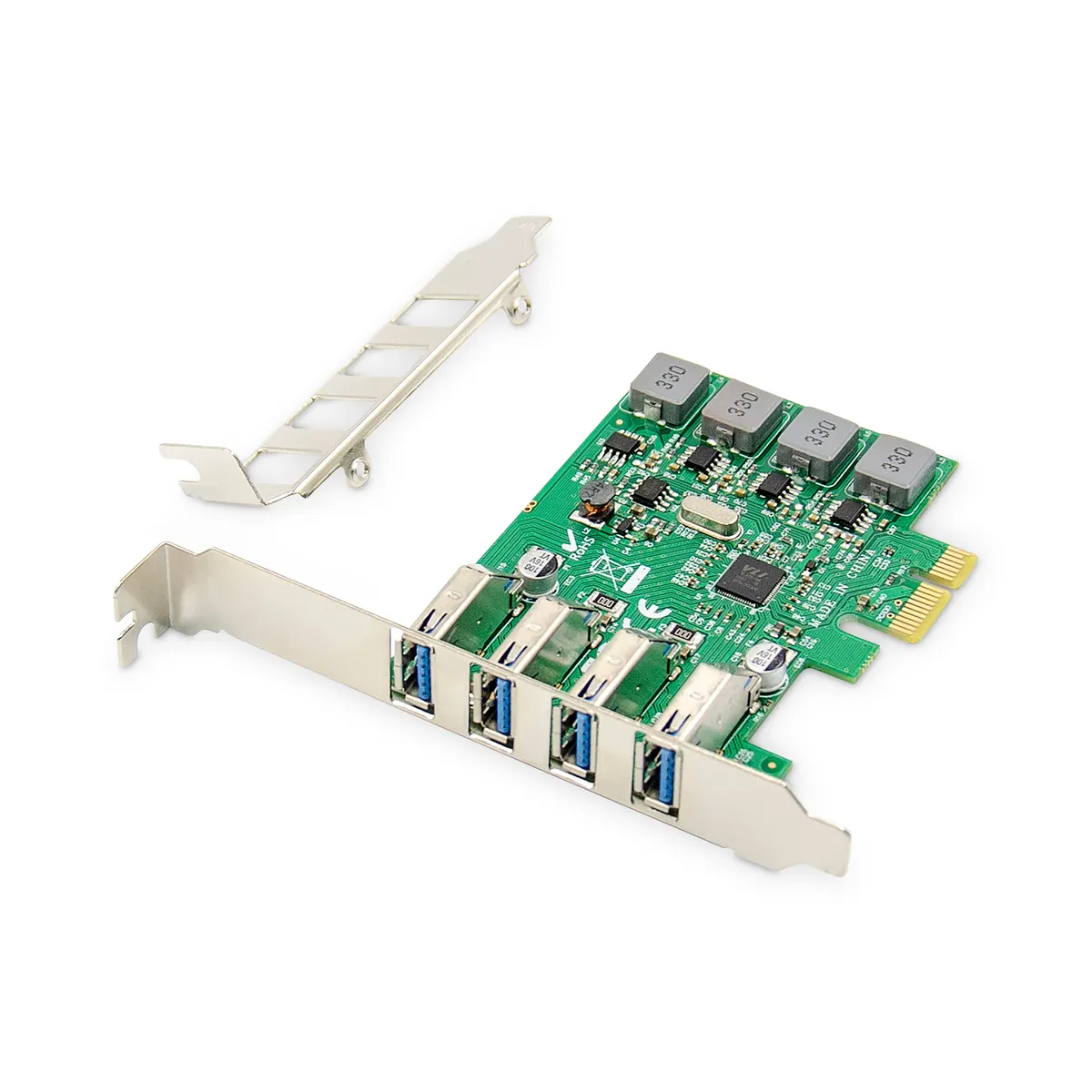 Assmann DS-30226 PCIe USB 3.0 4-portos bővítőkártya VL805 #1