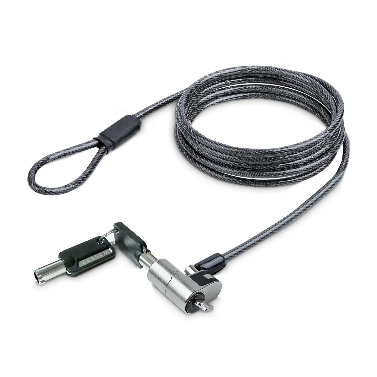 Startech.com nanok-laptop-lock nano laptop zár fekete ezüst 2 kulcsos 2 m kábel 12 mm magasság #1