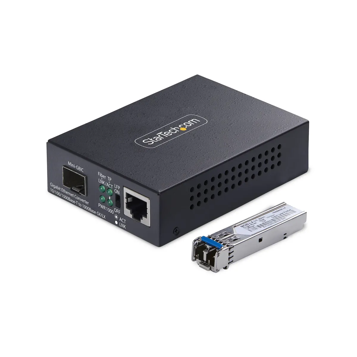 Startech.com MCM1110SMLC40 sm lc fiber media converter 2000 Mbps 1310 nm single-mode lc 1000base-lx 40 km #1
