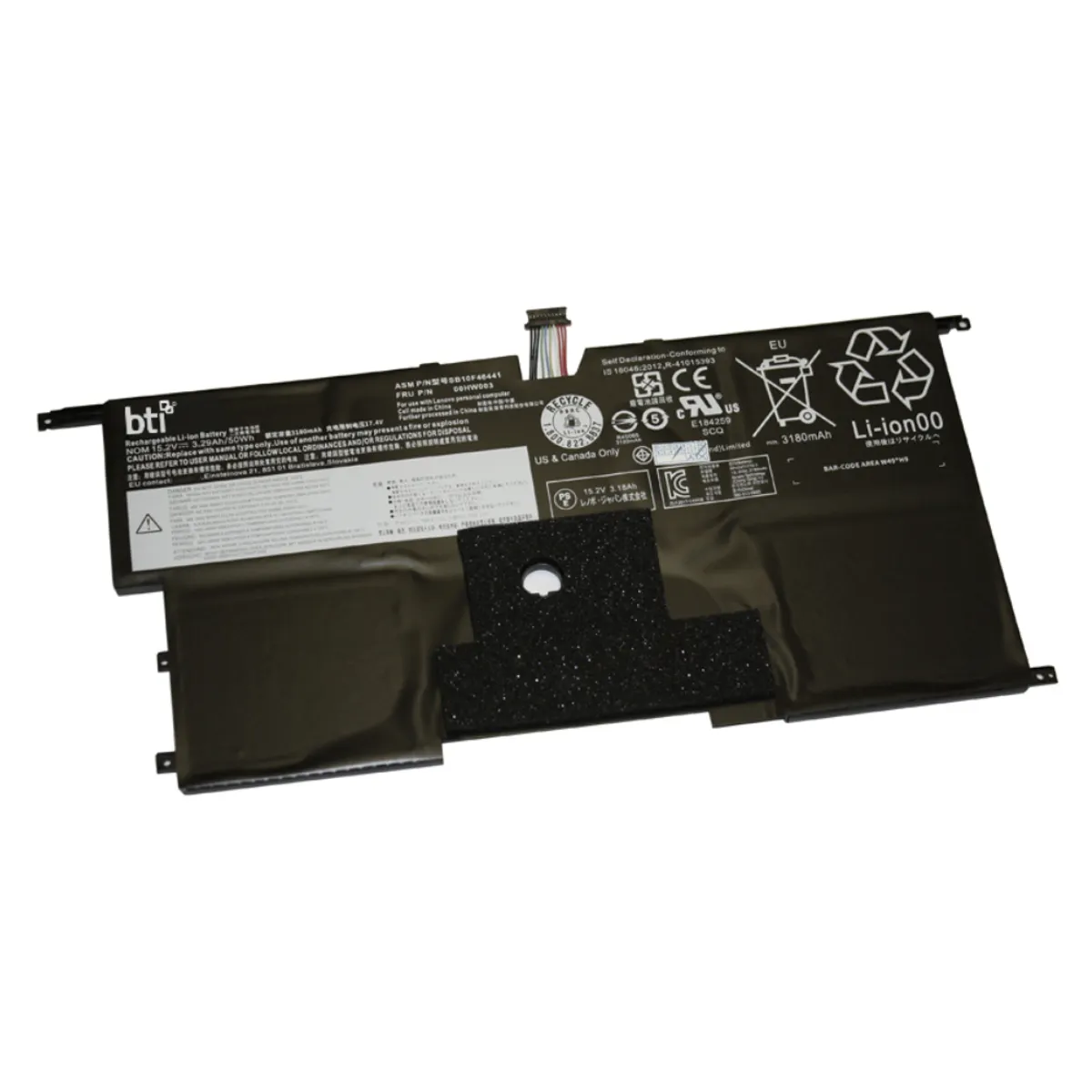 Origin Storage 00HW003-BTI BTI 4C akkumulátor Lenovo ThinkPad Carbon 3. gen Li-ion 51Wh 15,2 V #1