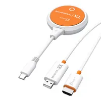 j5create JVAW62-N JVAW62 vezeték nélküli HDMI extender narancsárga-fehér USB-C