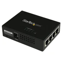 Startech.com POEINJ4G 4-portos Gigabit PoE injektor 802.3af és 802.3at 52 V 120 W