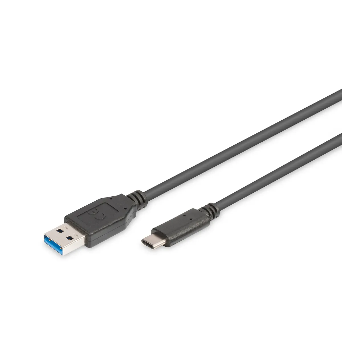 Assmann AK-300136-010-S USB-C USB-A összekötő kábel 1 m USB 3.2 Gen 1 nikkel érintkezők fekete #1