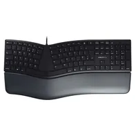 Cherry JK-4500GB-2 KC 4500 ERGO 109 billentyűs, vezetékes USB, ergonómikus, csuklótámasz, 1,8 m kábel, fekete, QWERTY