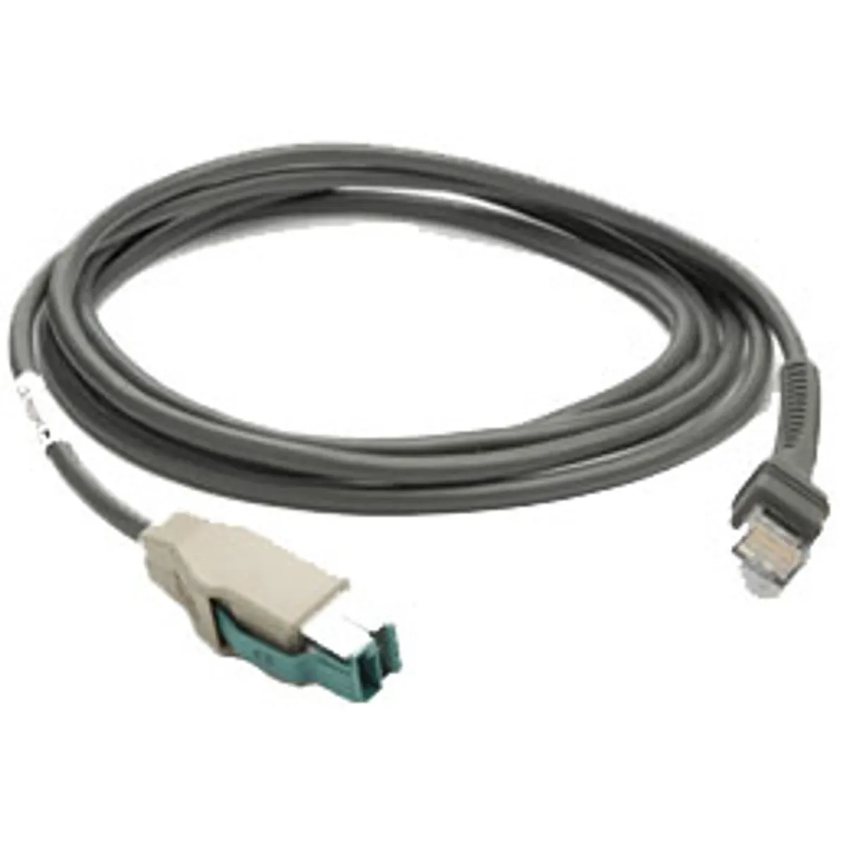 Zebra CBA-U03-S07ZAR USB CBL POWER+ 7FT STRAIGHT Szürke #1